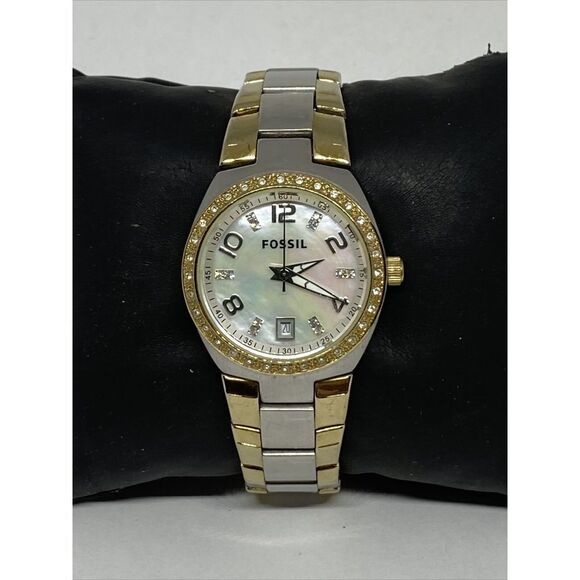Fossil Colleague AM4183 Women's Stainless Steel Analog Dial Quartz Watch MP271 - Picture 1 of 12